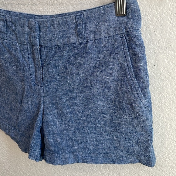 LOFT Chambray Short | Denim Blue | Size 0 - Picture 2 of 8